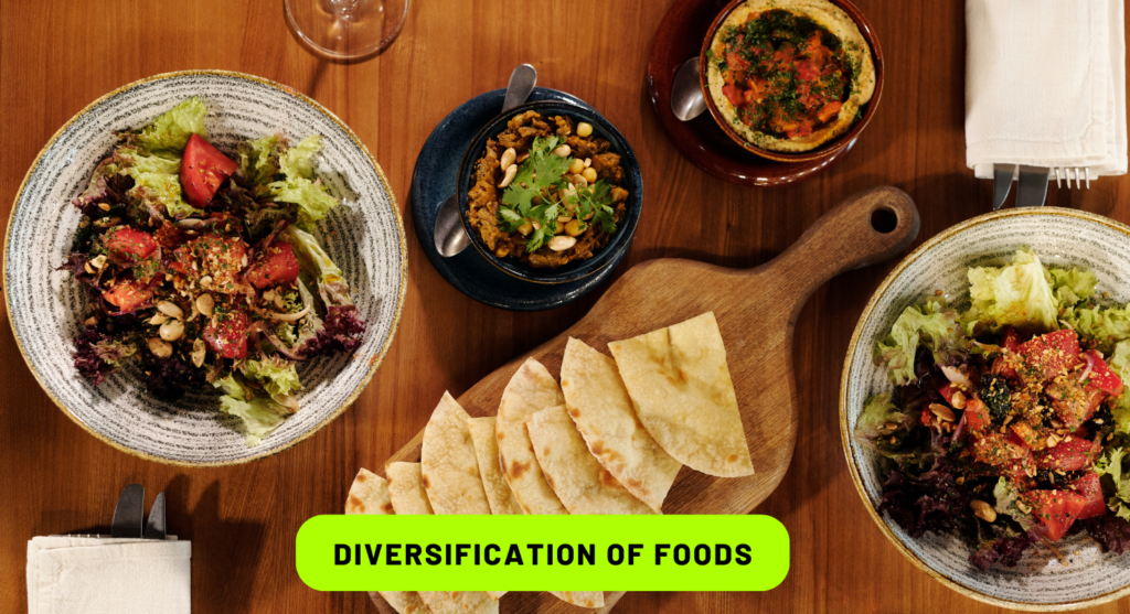 Diversification of foods